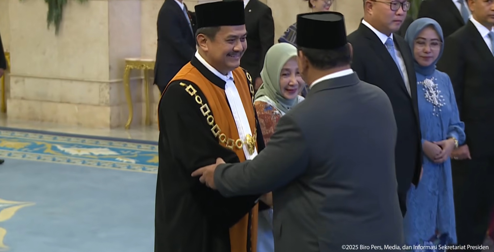 Pelantikan Dwiarso Sebagai Wakil Ketua MA Disaksikan Prabowo